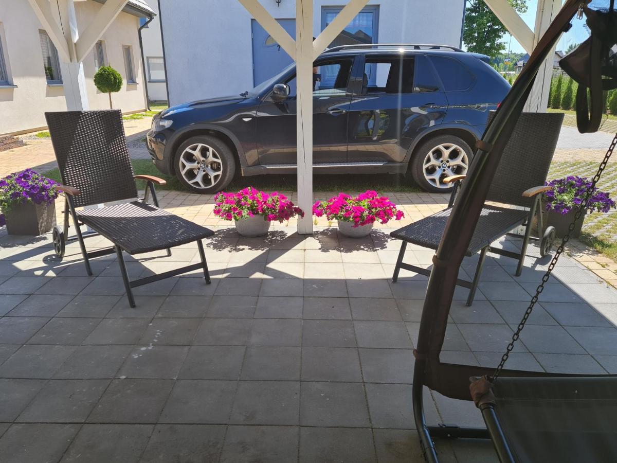 Domki Osada Kalinowa Leba Nowecin Sauna Dış mekan fotoğraf