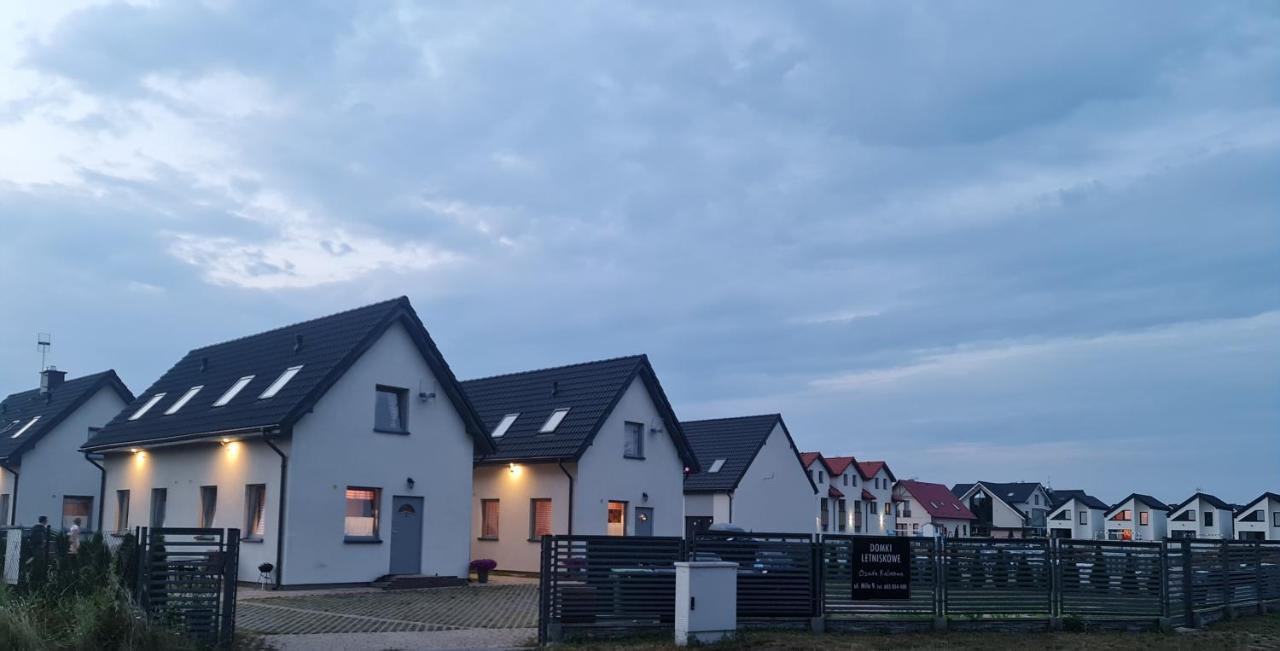 Domki Osada Kalinowa Leba Nowecin Sauna Dış mekan fotoğraf