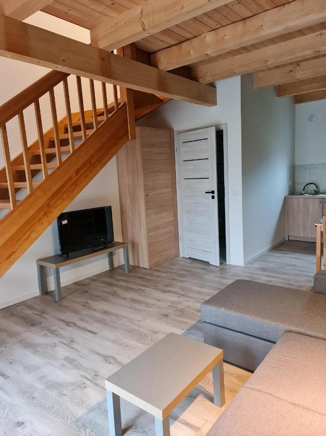 Domki Osada Kalinowa Leba Nowecin Sauna Dış mekan fotoğraf