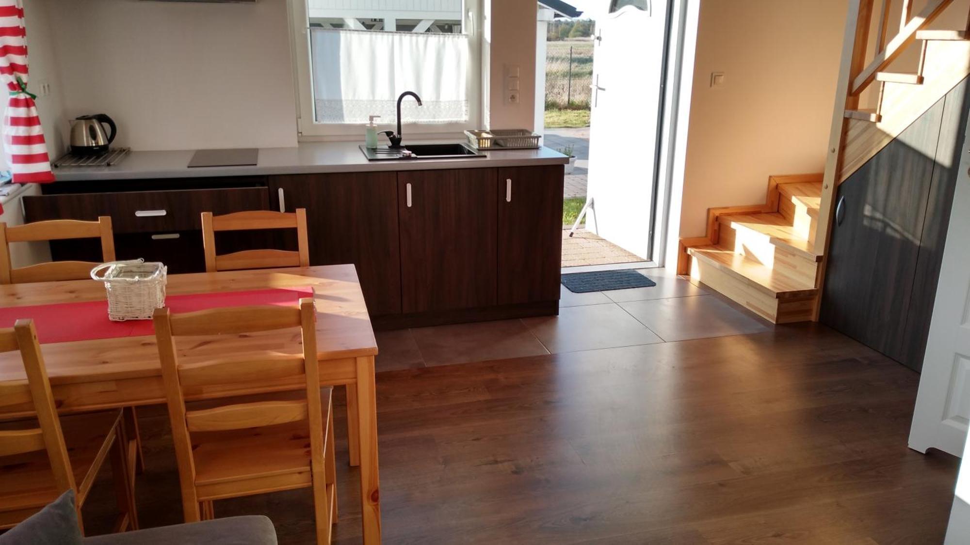 Domki Osada Kalinowa Leba Nowecin Sauna Dış mekan fotoğraf